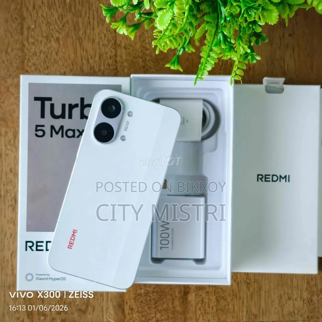 New Xiaomi Redmi Turbo 5 Max 256 GB White