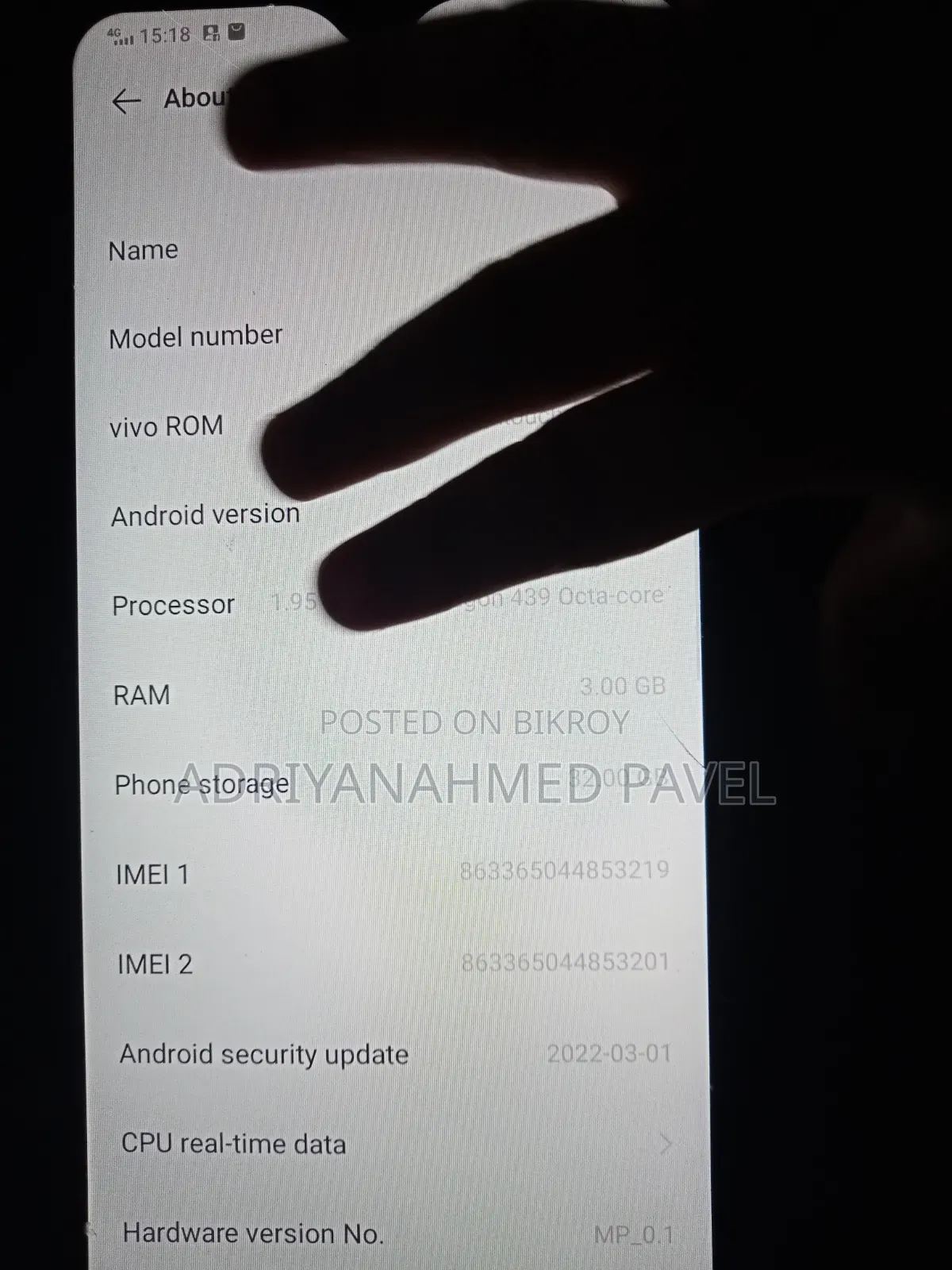 Vivo Y11 32 GB Blue