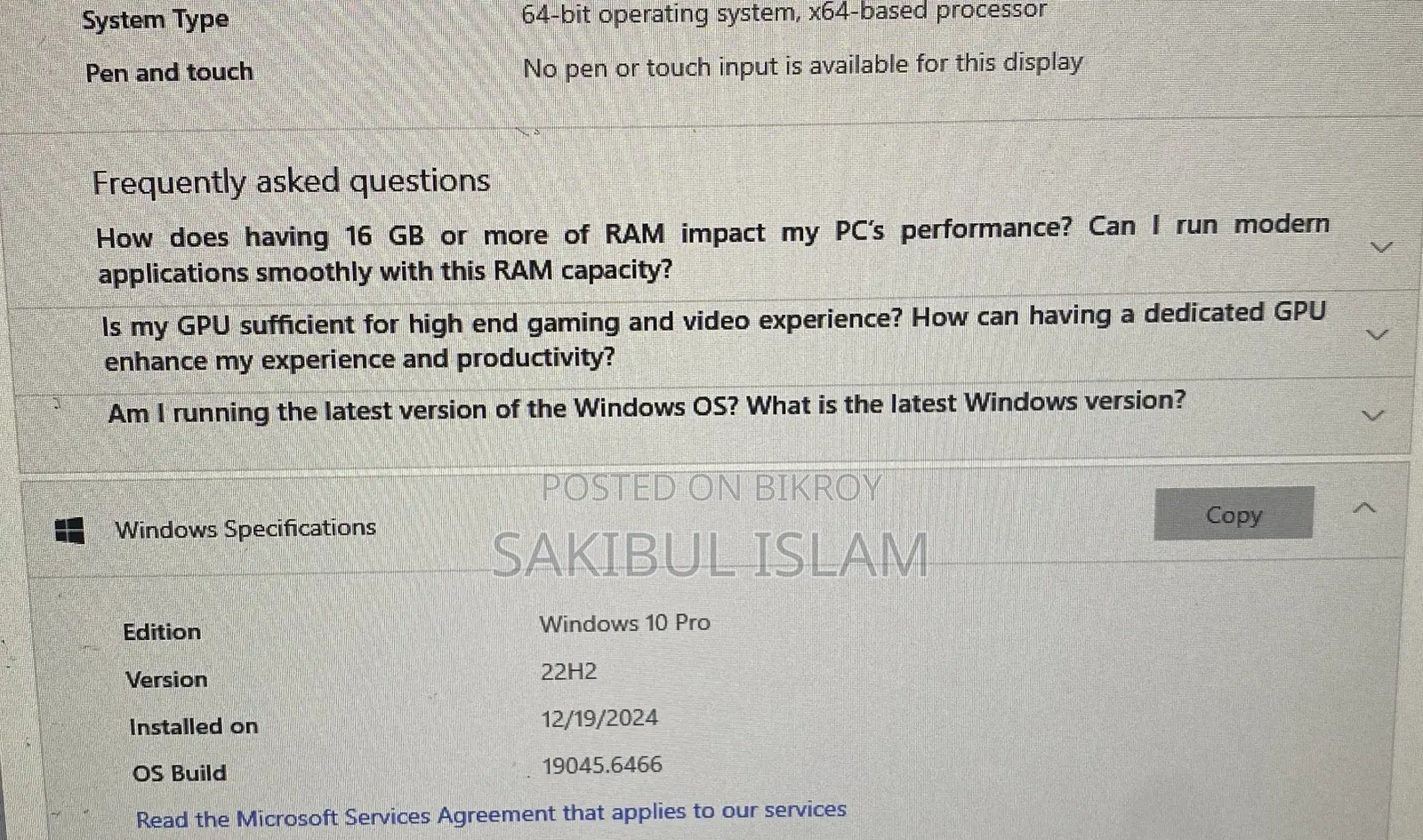 Desktop Computer 16GB Intel Core I5 SSD 1T