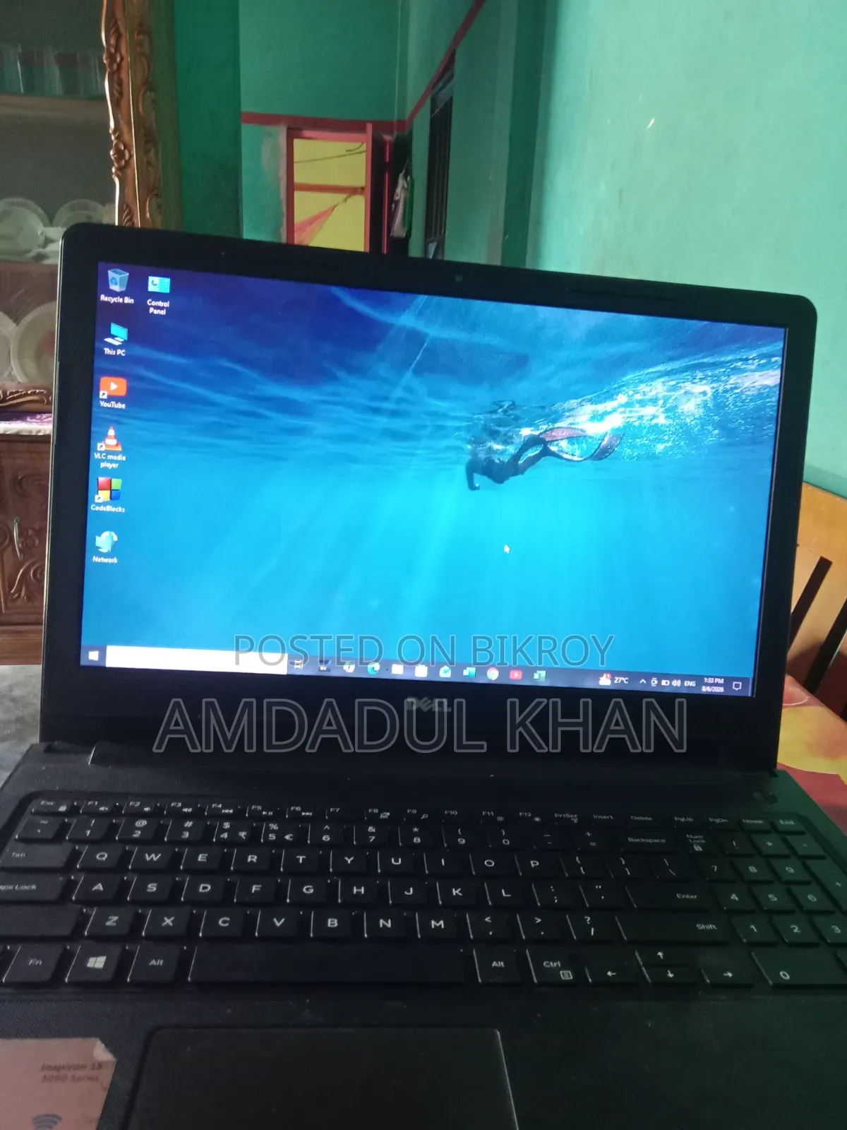 Laptop Dell Inspiron 15 4GB Intel Core i3 SSD 128GB