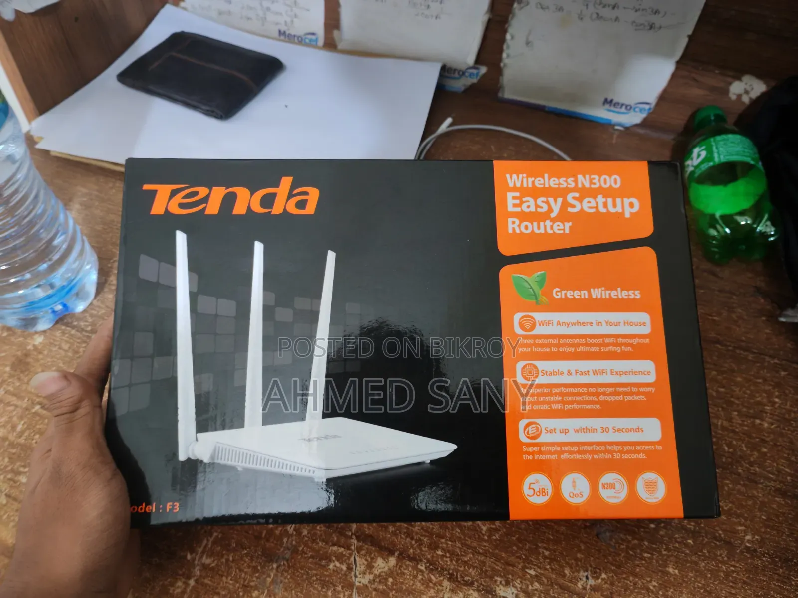 টেন্ডা ওয়্যারলেস এন৩০০ রাউটার (এফ৩)