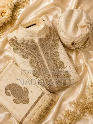 Indian Premium Groom Sherwani Set