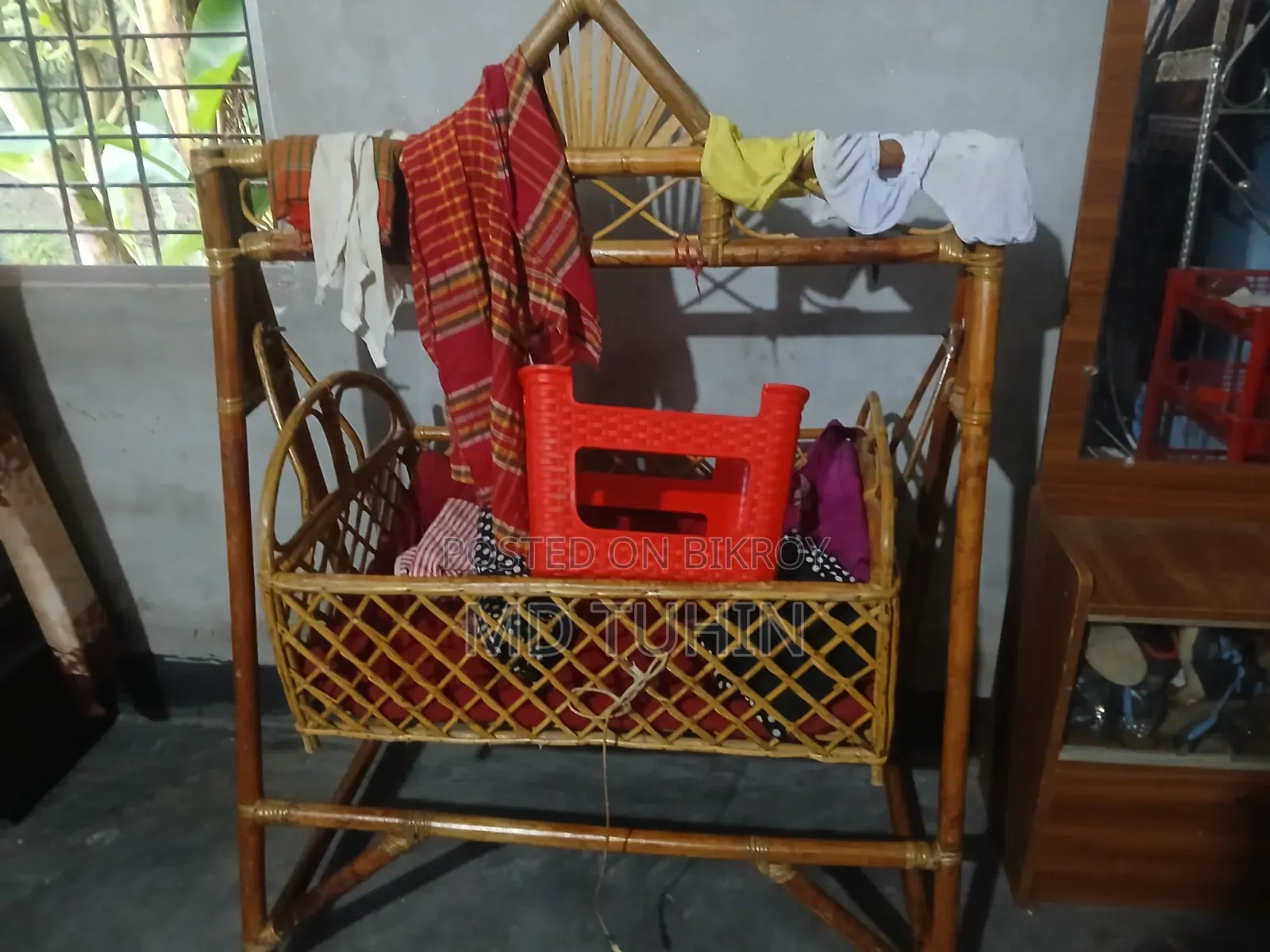বেবি ক্রেডল বেতের দোলনা