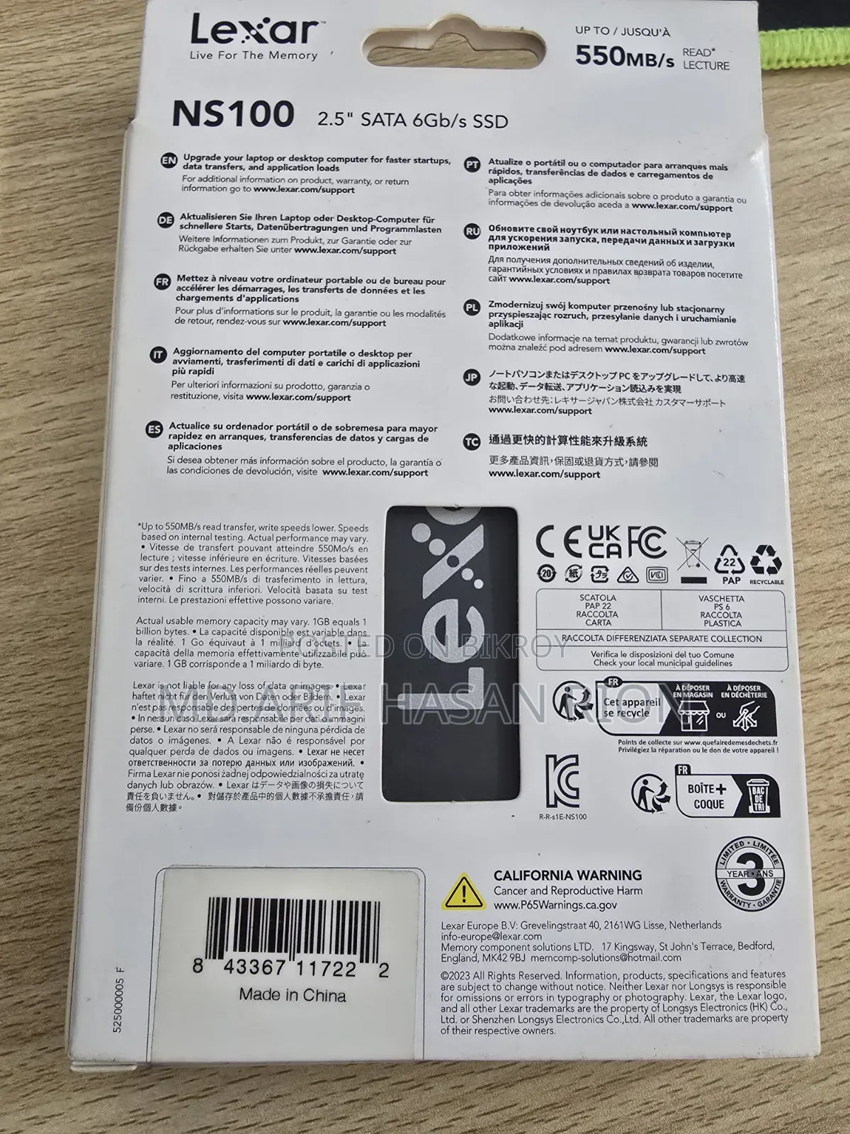 Lexar Ns100 1TB Internal SSD
