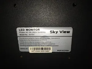 Sky View 17 Inch Square LED Monitor (SV701) - Fresh Condition