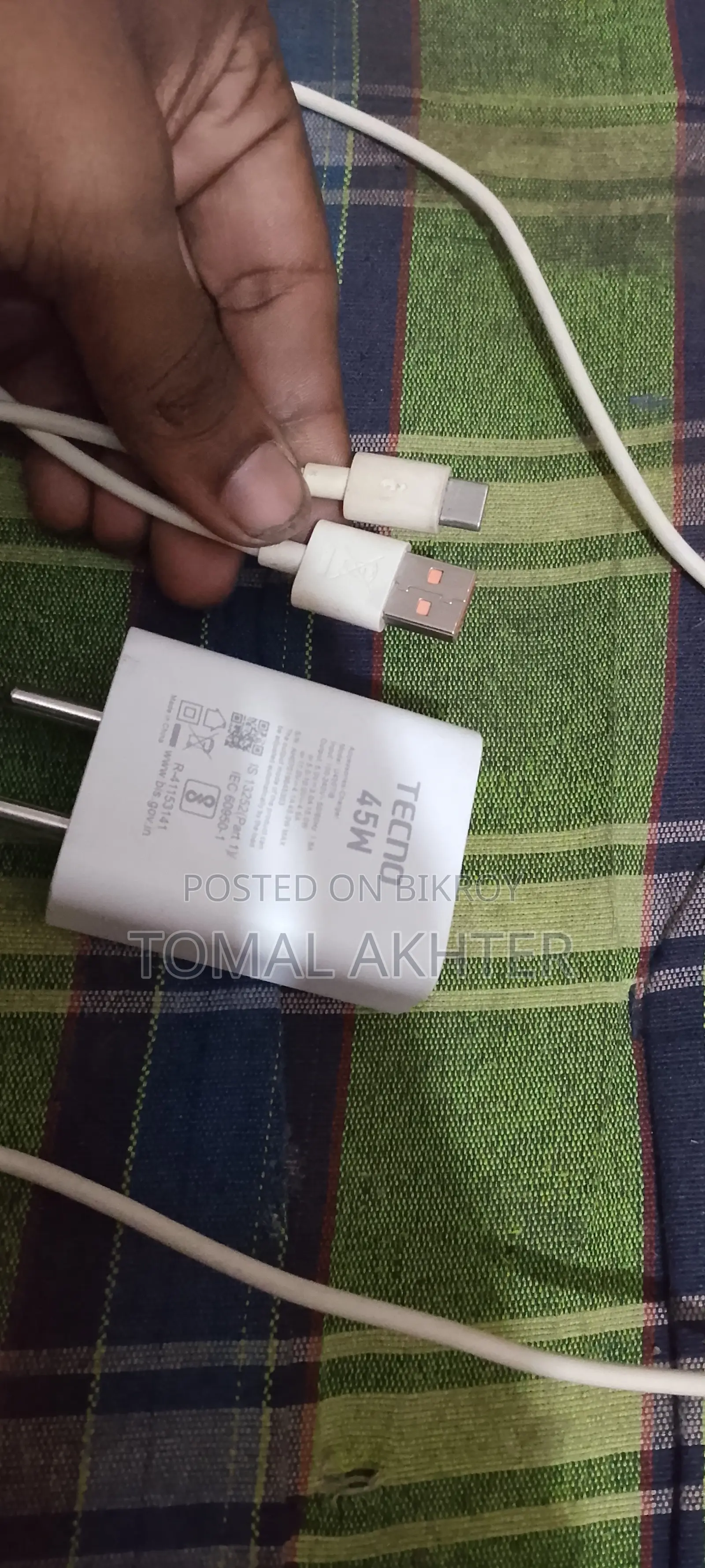 Tecno 45w Charger (original)