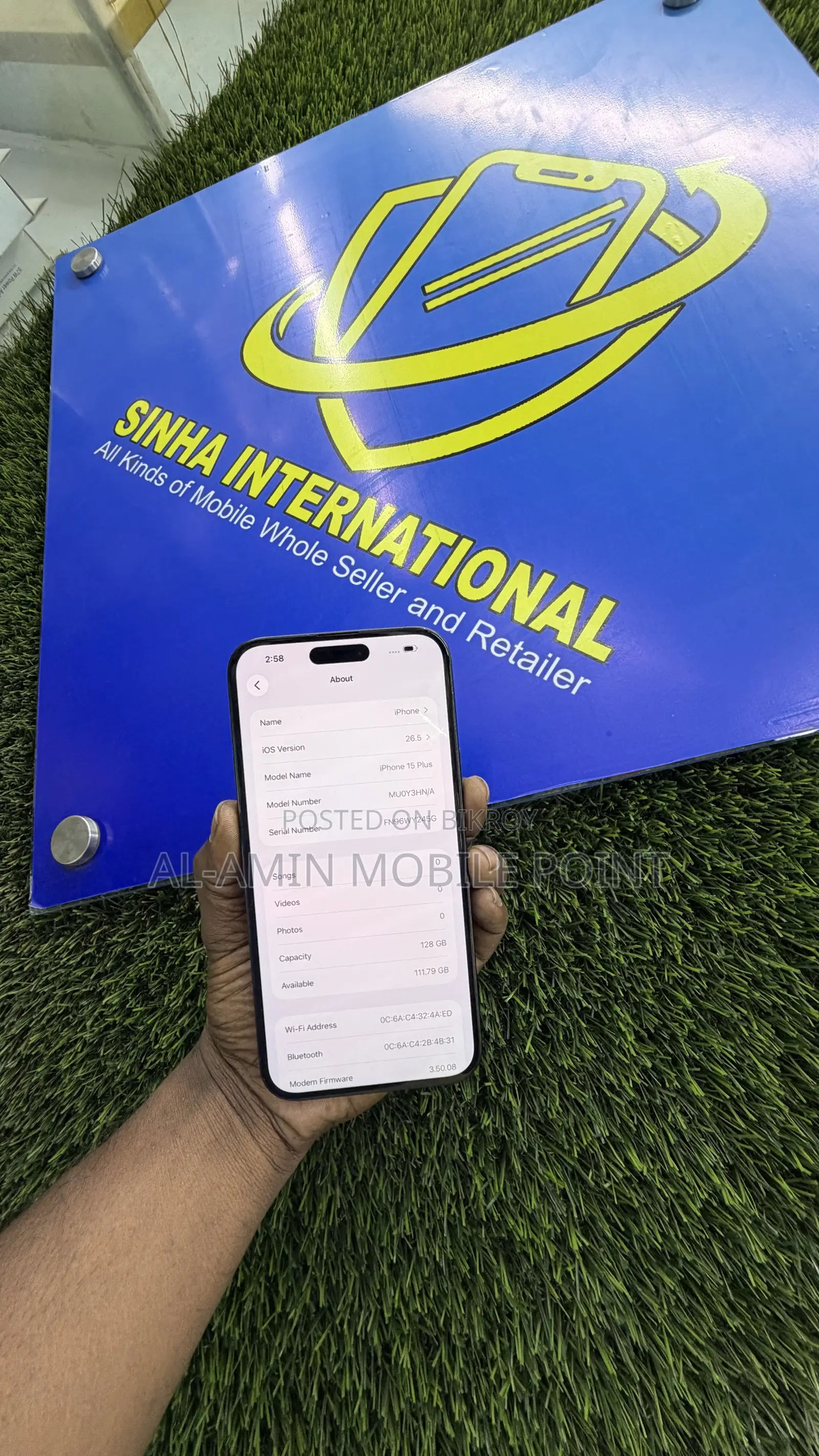Apple iPhone 15 Plus 128 GB Black