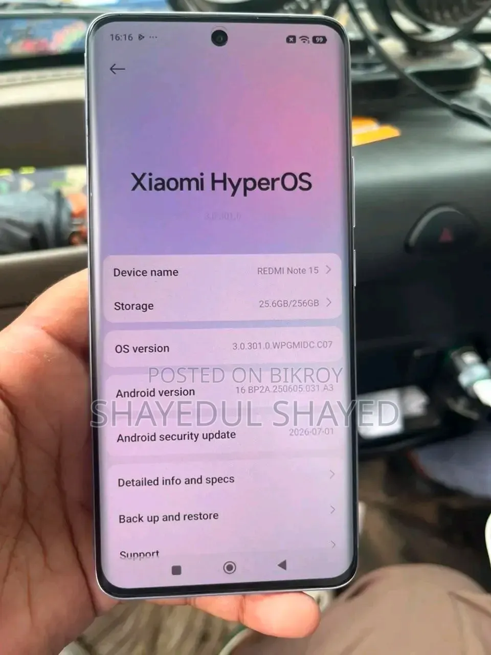 Xiaomi Redmi Note 15 256 GB Blue