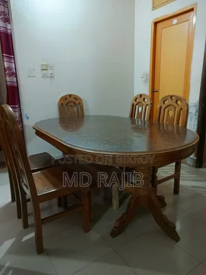 5 chairs and one large size dining table will be sold.