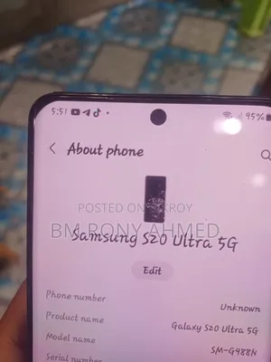 Samsung Galaxy Note 20 Ultra 5G 256 GB Black