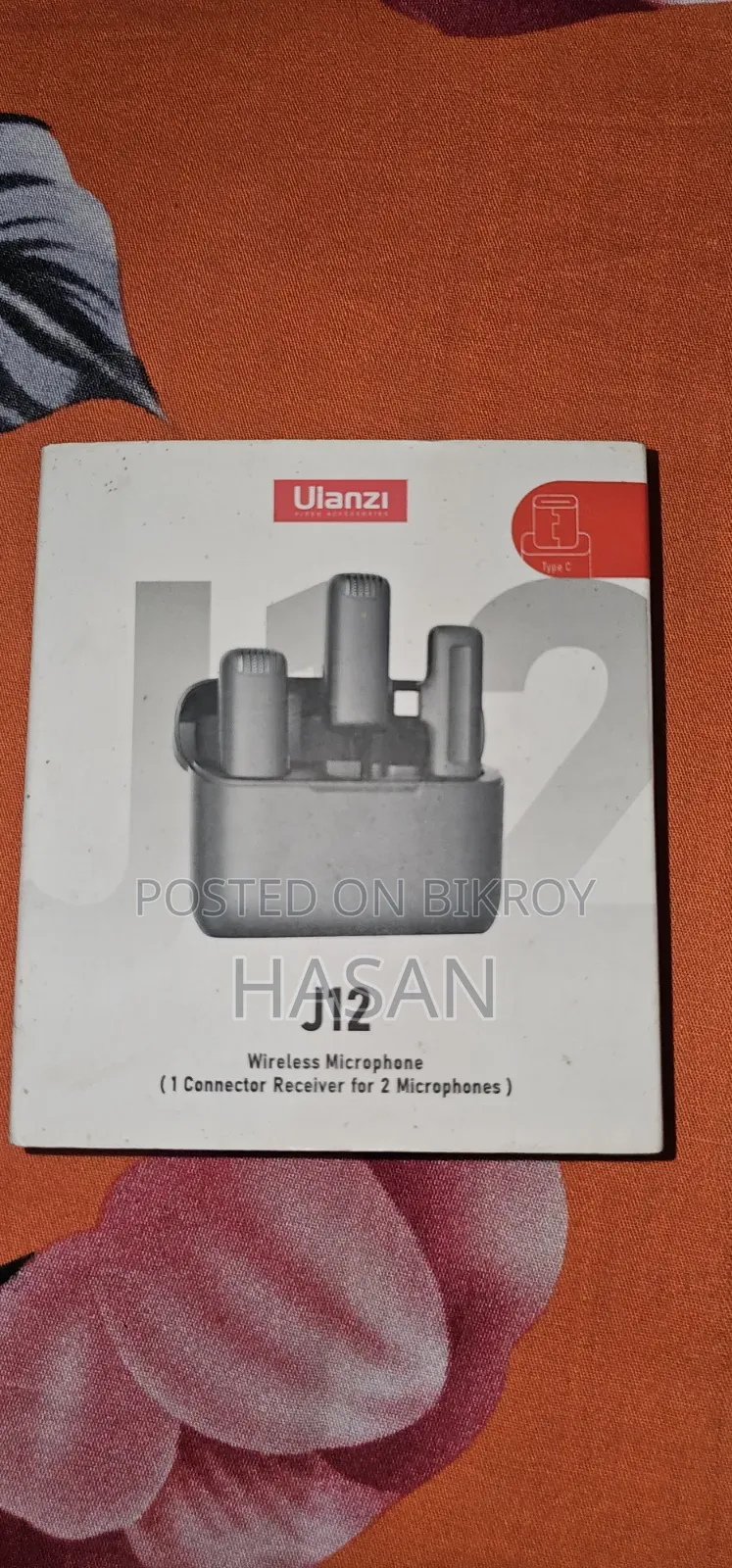 উলানজি জে১২ ওয়্যারলেস মাইক্রোফোন
