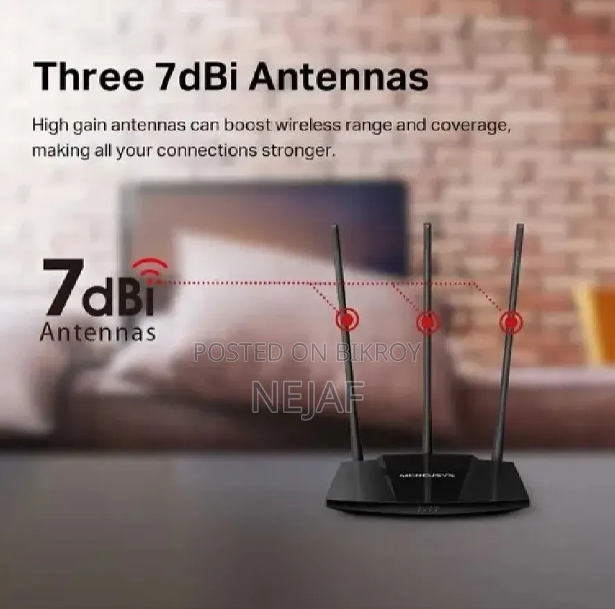MERCUSYS MW330HP 300Mbps High Power Wireless N Router (3 Antenna)