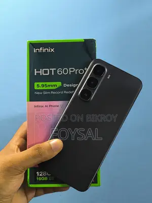 ইনফিনিক্স হট ৬০ প্রো+ ১২৮ জিবি কালো