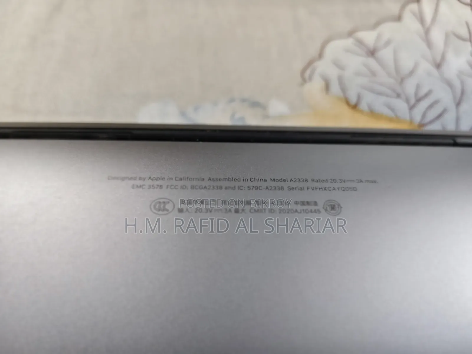 Laptop Apple MacBook Pro 2020 M1 8GB Apple M1 Pro SSD 256GB