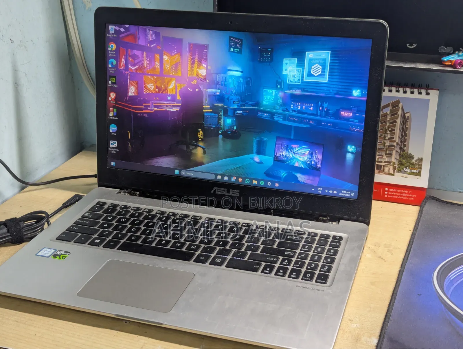 Laptop Asus VivoBook X540SA 16GB Intel Core i7 SSD 320GB