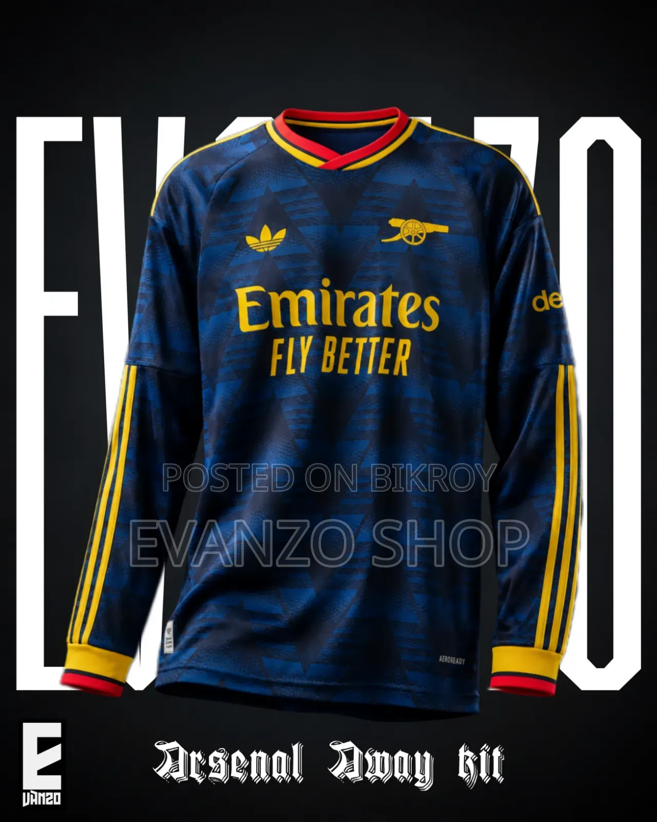 Arsenal New Away Kit Player Edition