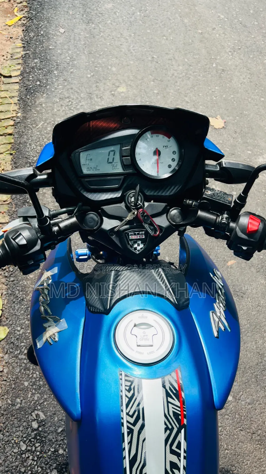 TVS Apache RTR 160 2V 2017 Blue