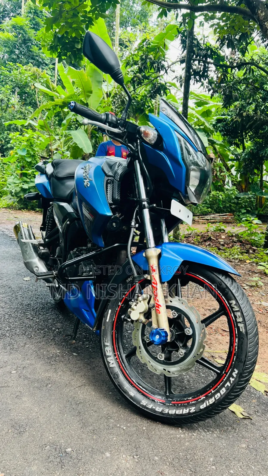 TVS Apache RTR 160 2V 2017 Blue