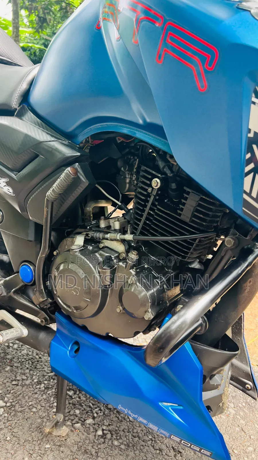 TVS Apache RTR 160 2V 2017 Blue