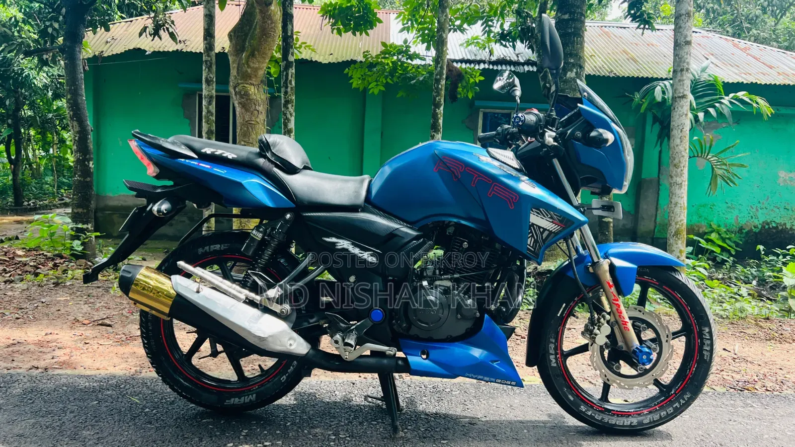 TVS Apache RTR 160 2V 2017 Blue