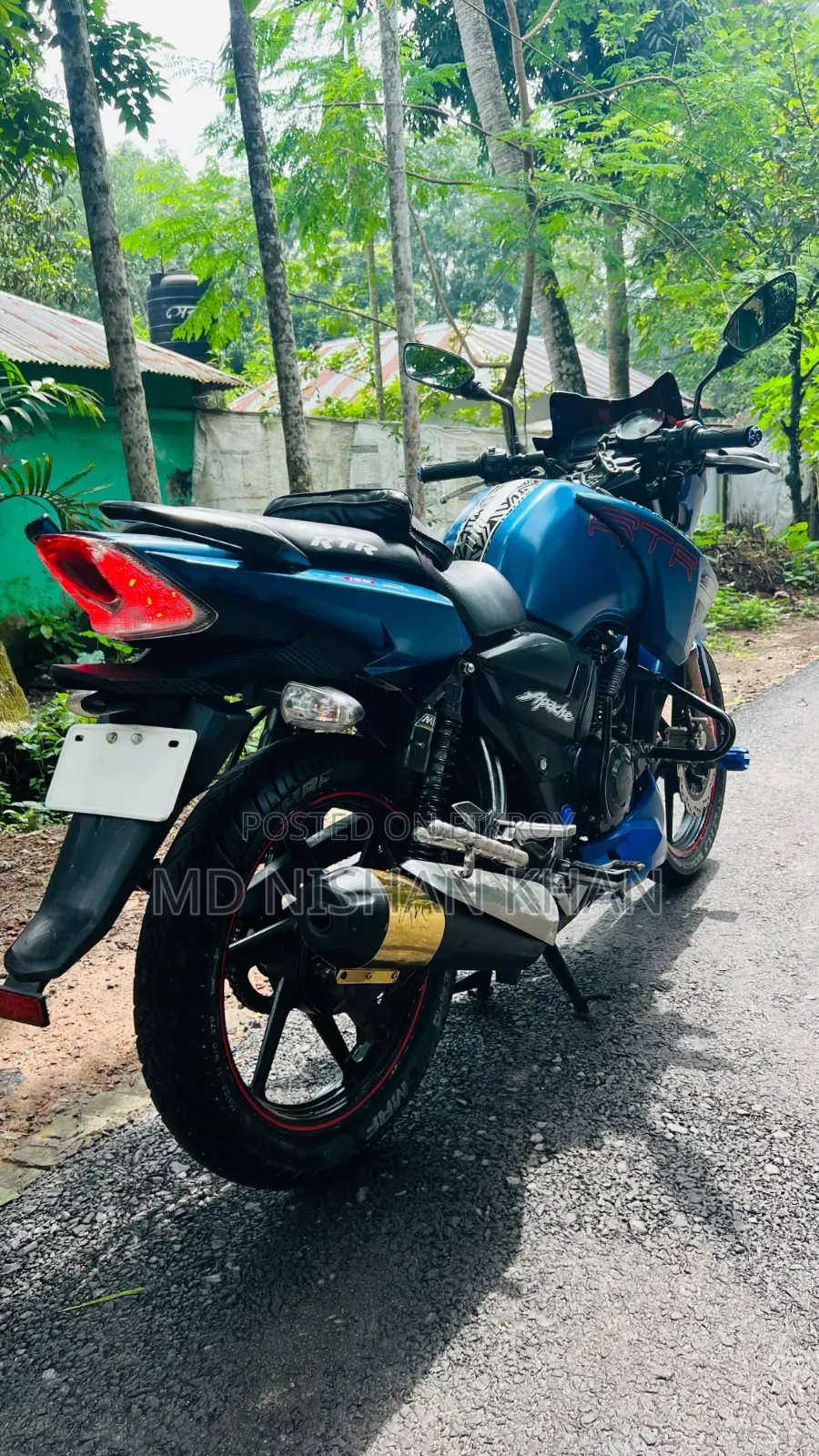 TVS Apache RTR 160 2V 2017 Blue