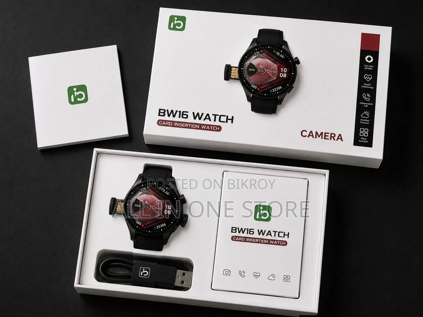BWI6 কার্ড ইনসার্শন স্মার্টওয়াচ