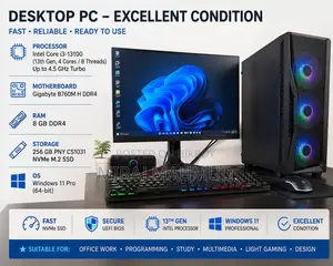 Desktop Computer Gigabyte 8GB Intel Core I3 SSD 256GB