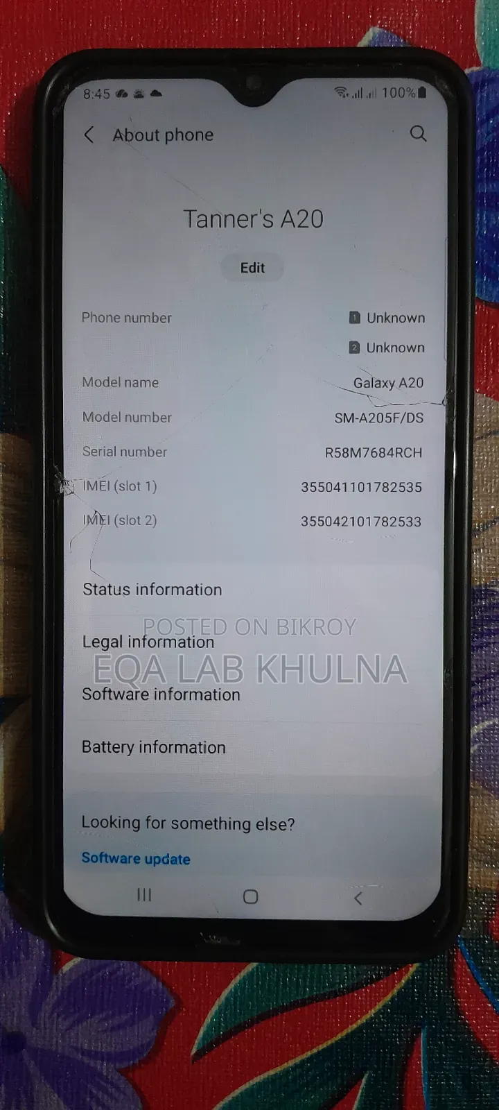 Samsung Galaxy A20 32 GB Blue