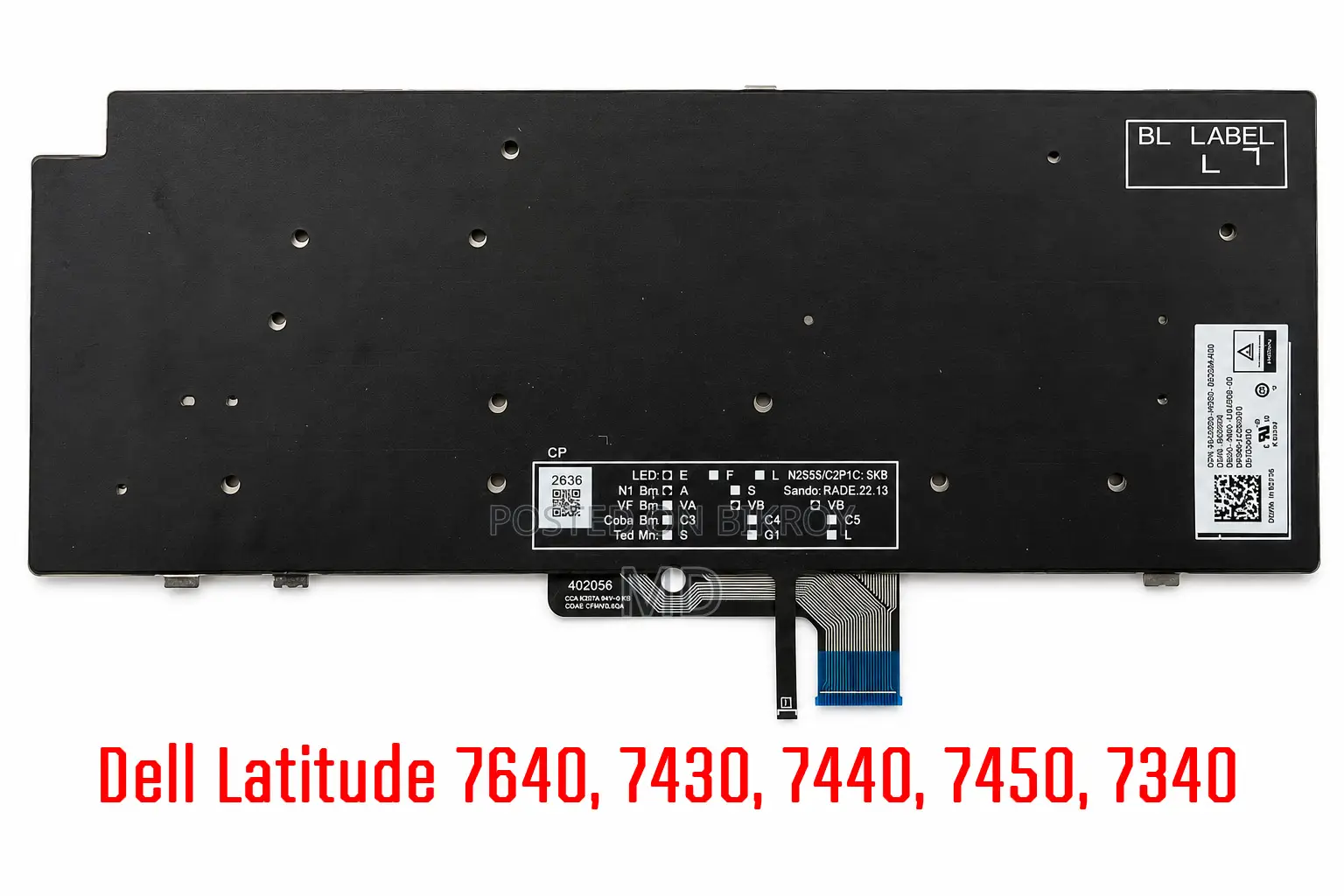 Keyboard for Dell Latitude 7640 7430 7440 7450 7340