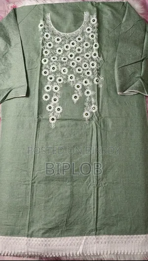 Premium Embroidery Cotton Three Piece | Sage Green | New Collection