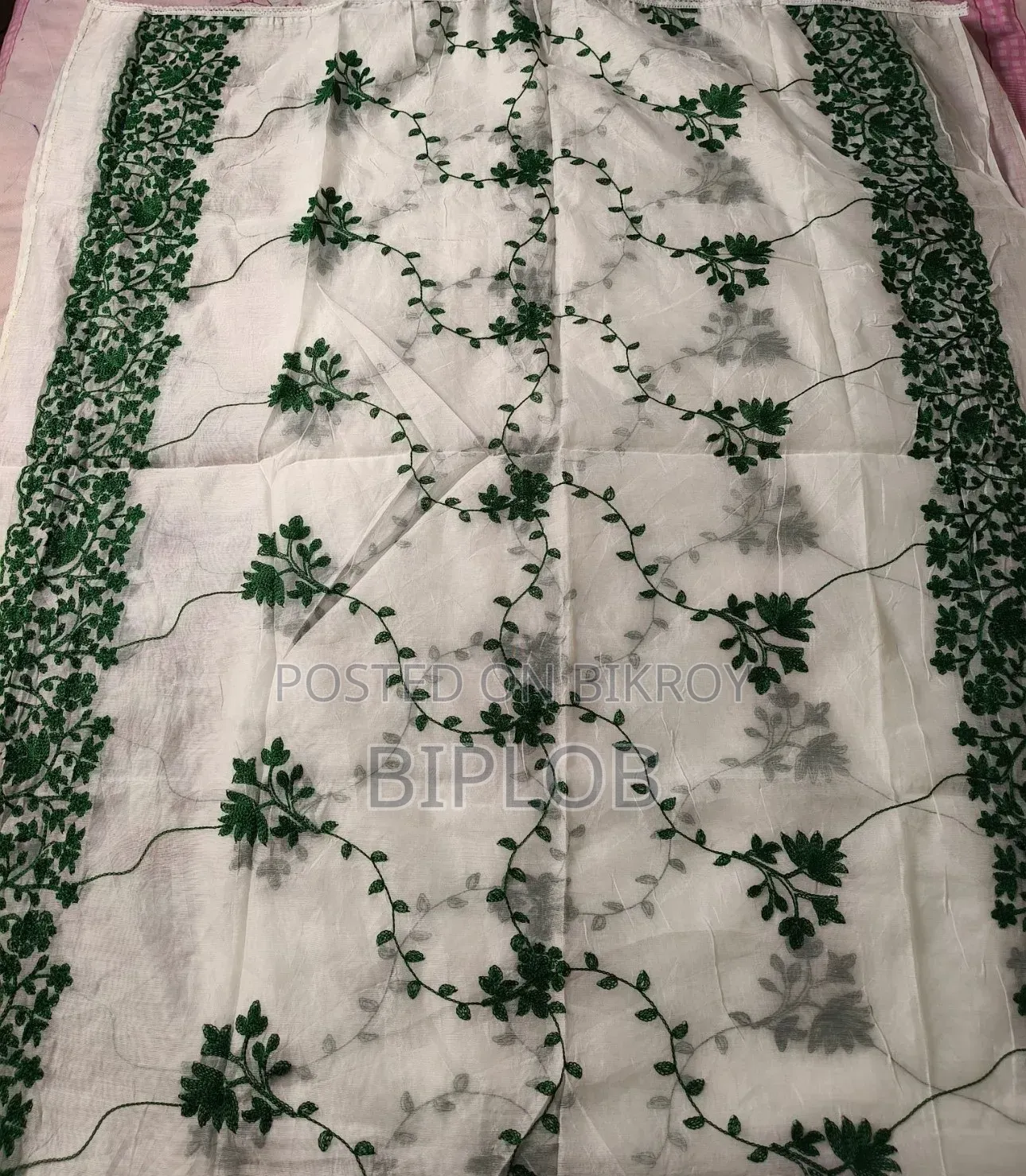 Premium Embroidery Cotton Three Piece | Sage Green | New Collection