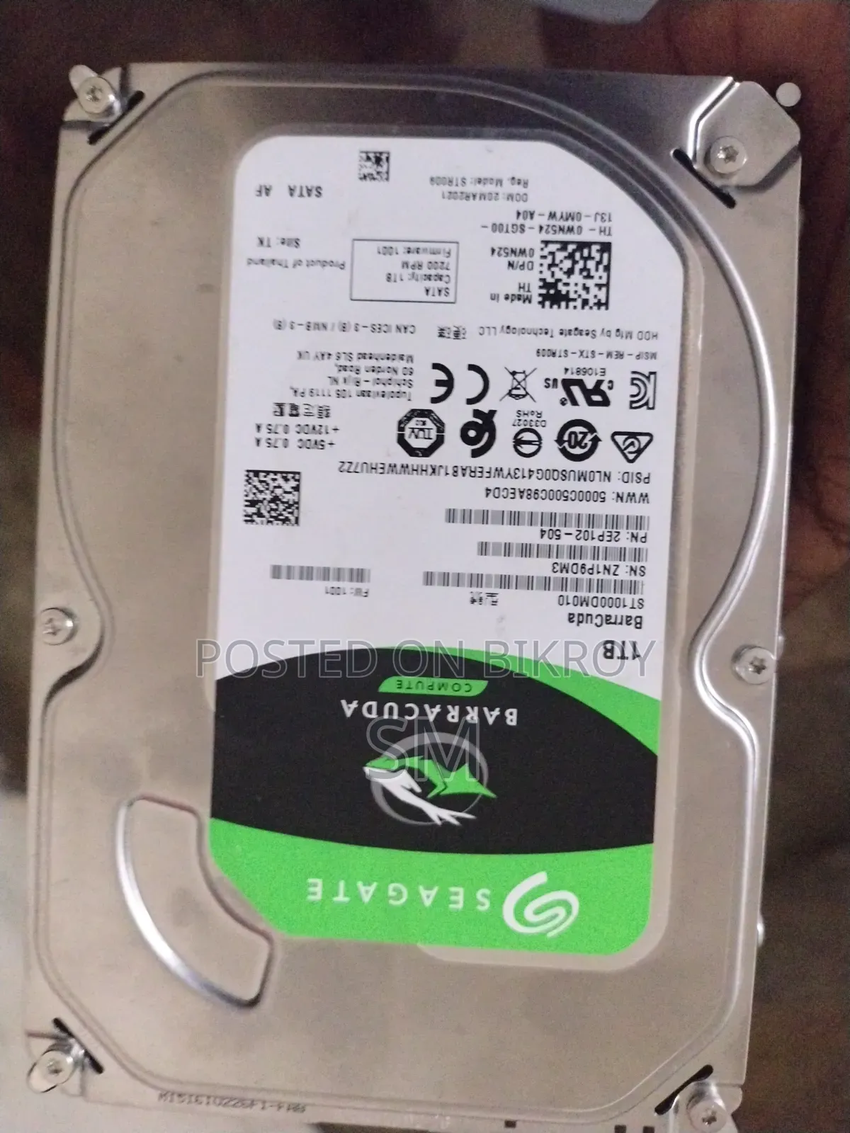 সিগেট (Seagate) ১টিবি HDD