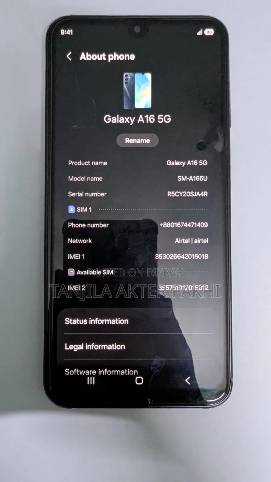 Samsung Galaxy A16 5G 128 GB Black