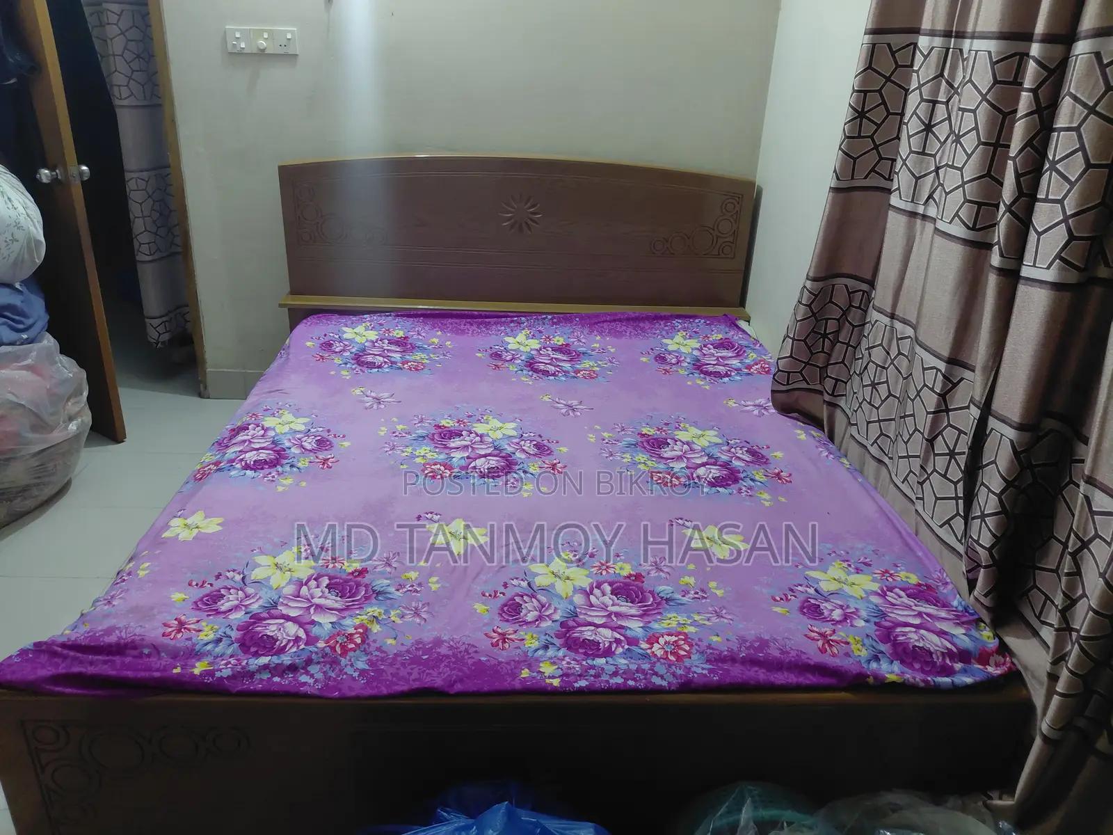 Bed With Mattress 6ft X 7ft