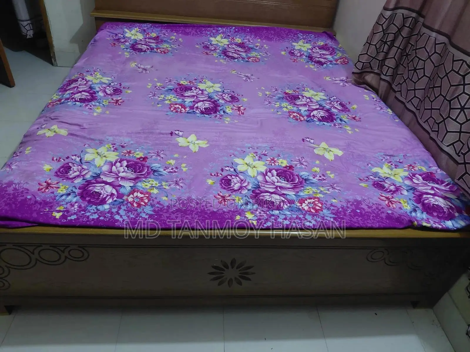 Bed With Mattress 6ft X 7ft