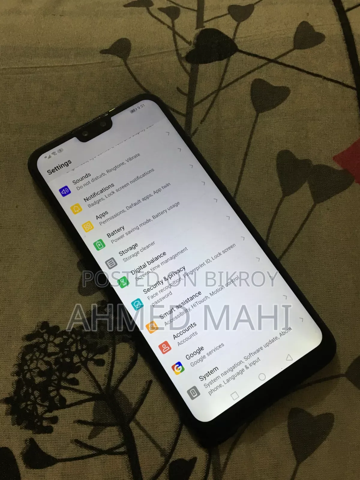 Huawei Y9 2019 Dual SIM 128 GB Blue