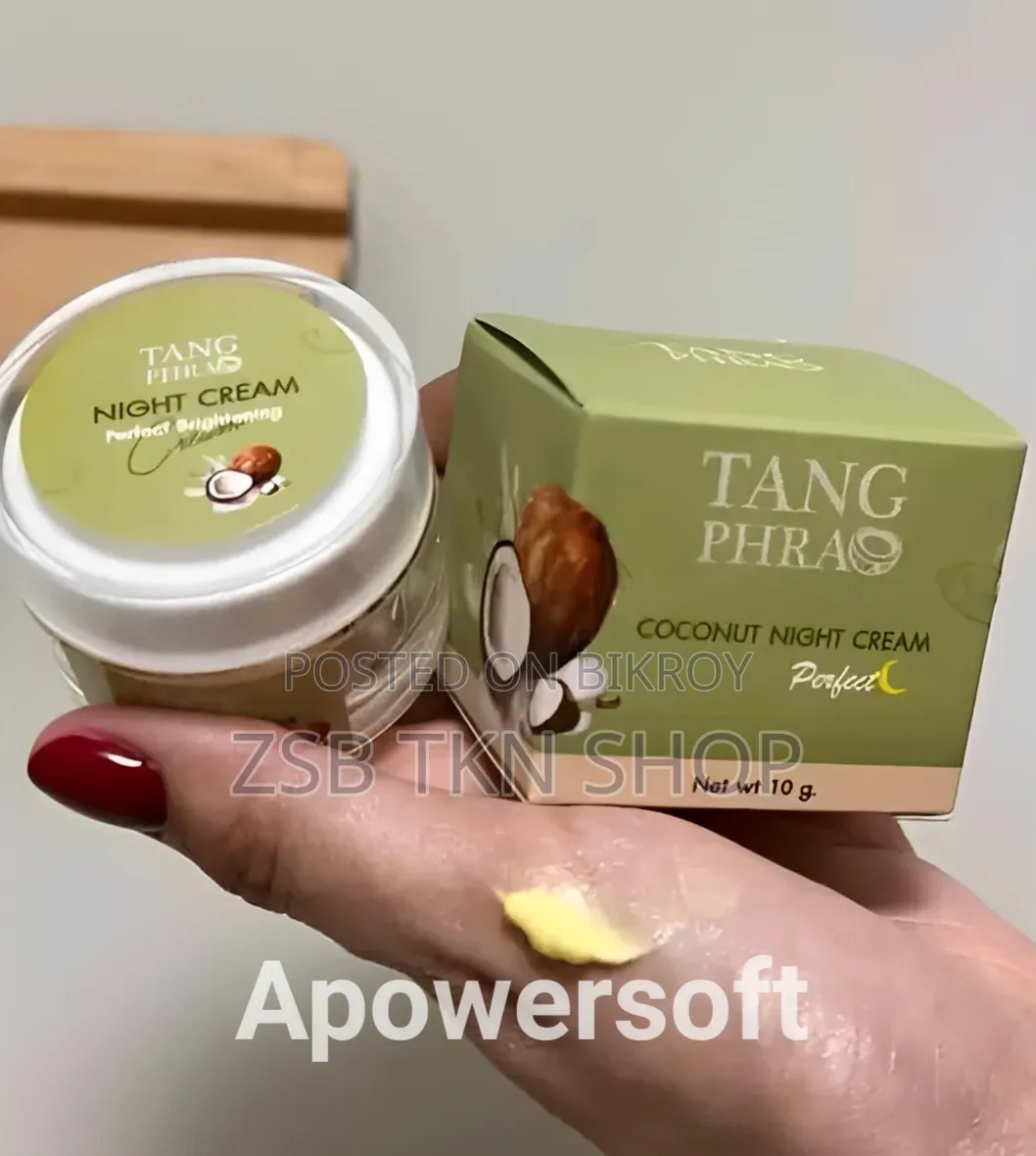 Tang Phrao Coconut Night Cream 10g | Overnight Moisturizing Face Cream