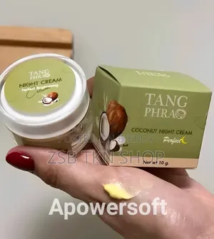 Tang Phrao Coconut Night Cream 10g | Overnight Moisturizing Face Cream