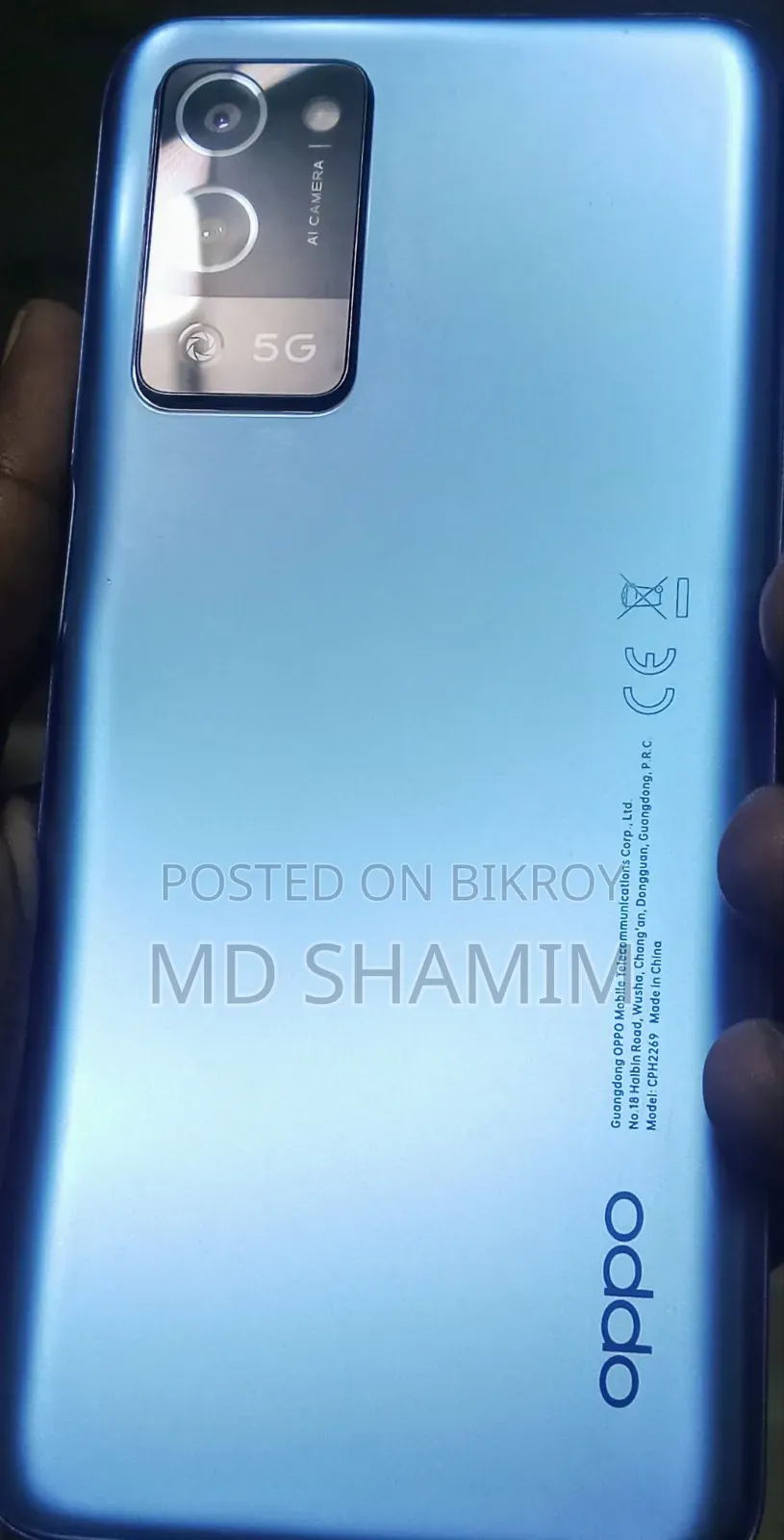 New Oppo A56 5G 256 GB Blue
