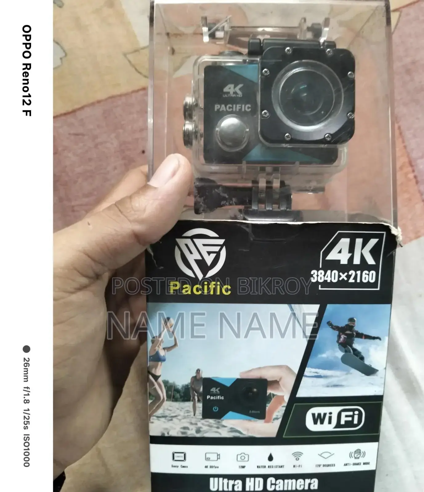 প্যাসিফিক ওয়াইফাই অ্যাকশন ক্যামেরা