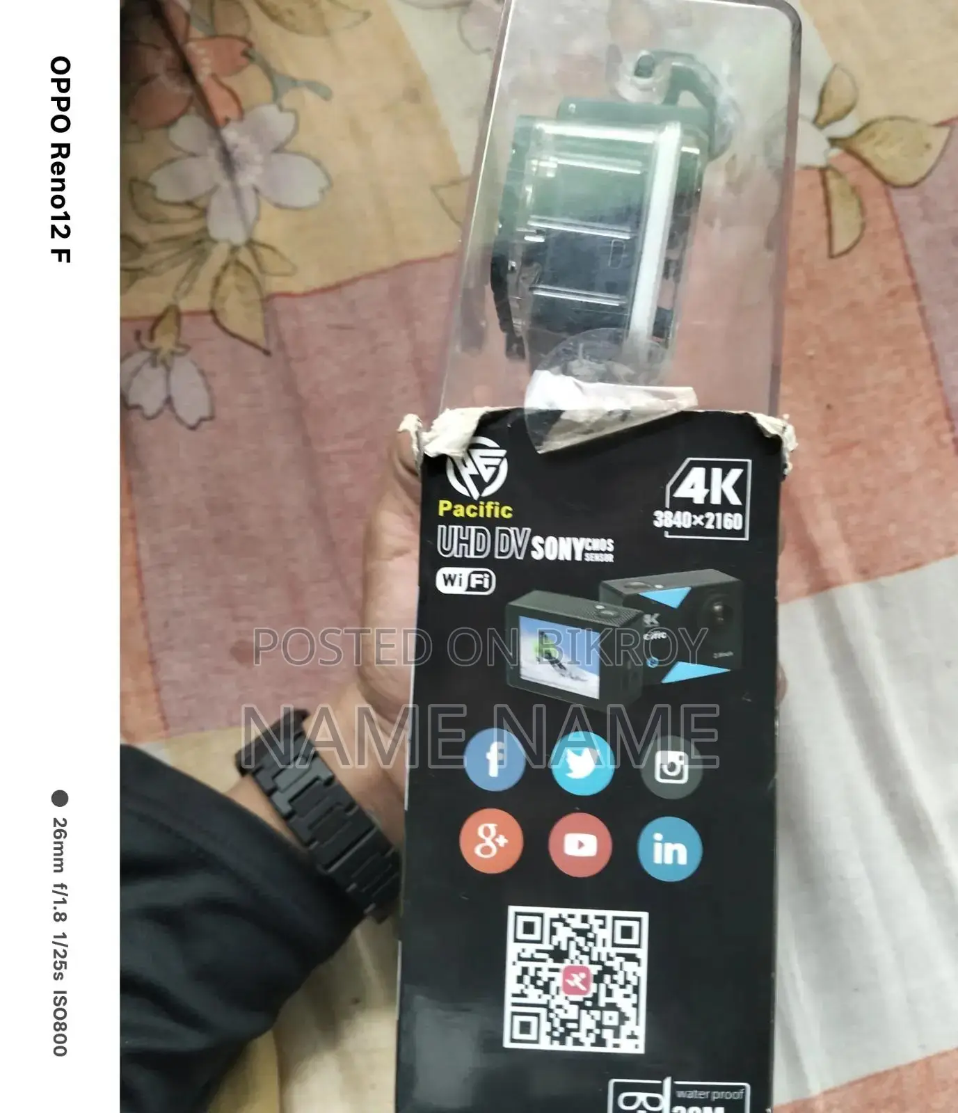 প্যাসিফিক ওয়াইফাই অ্যাকশন ক্যামেরা