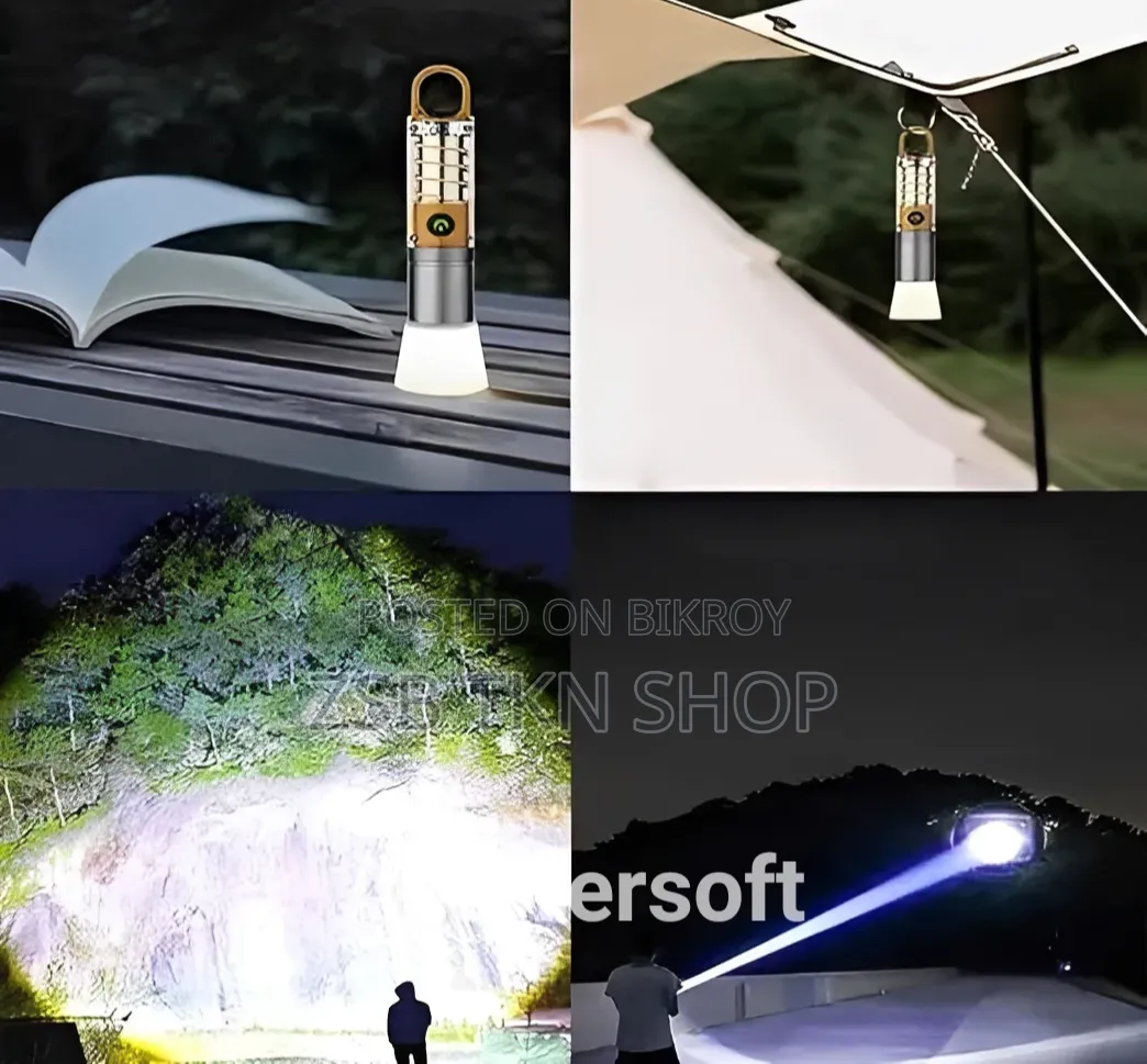 X10 Camping Flashlight LED Torch 18650 Battery Type-C Charging