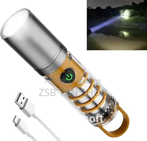 X10 Camping Flashlight LED Torch 18650 Battery Type-C Charging