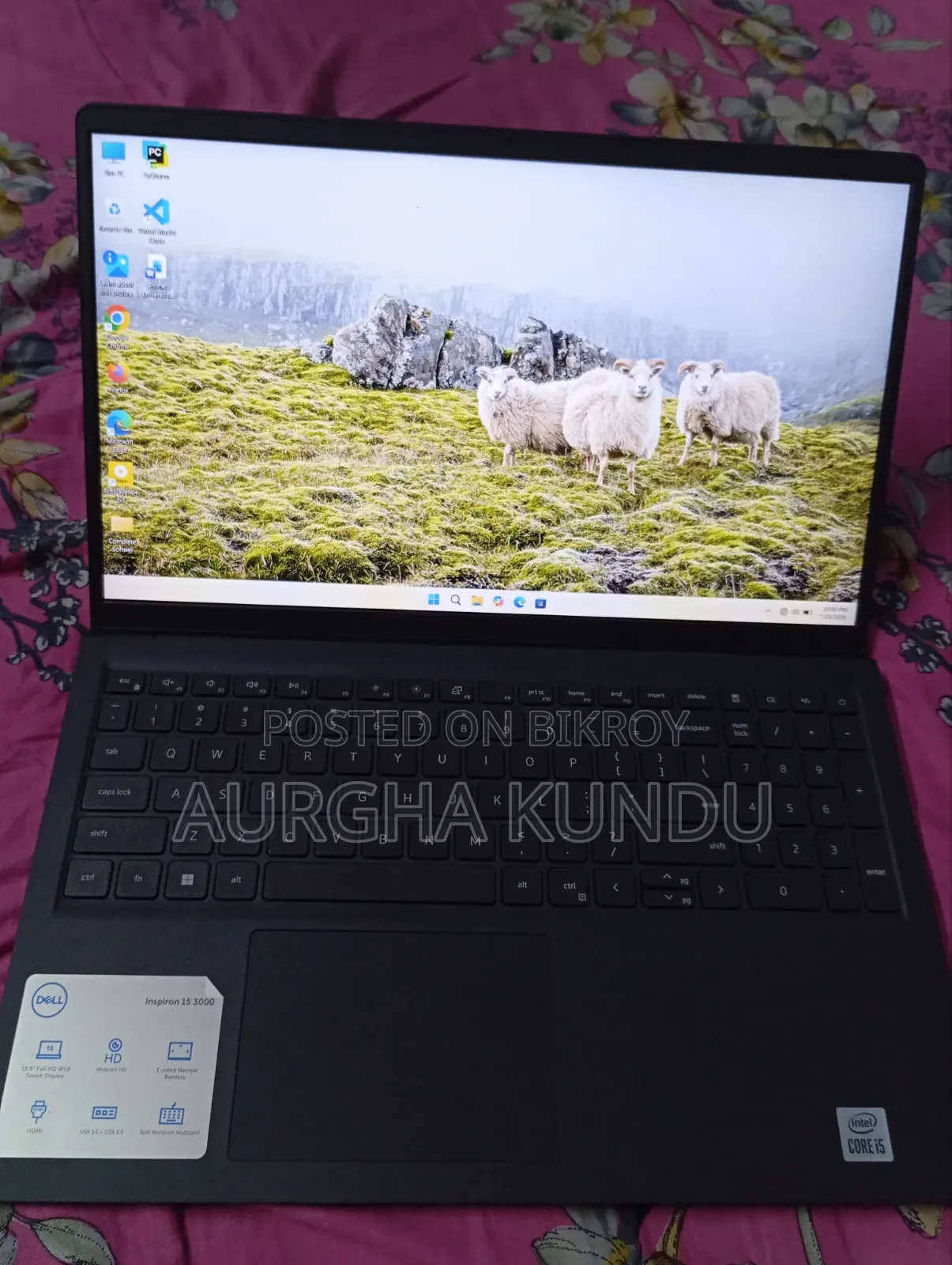 Laptop Dell Inspiron 15 3000 8GB Intel Core I5 SSD 256GB