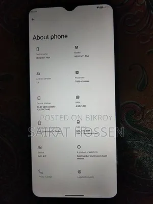 ওয়ালটন এনইএক্সজি এন৭১ প্লাস ১২৮ জিবি গ্রে