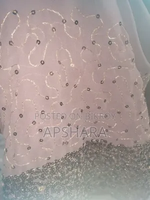 কফি সিকোয়েন্স জর্জেট ওয়ার্ক শাড়ি