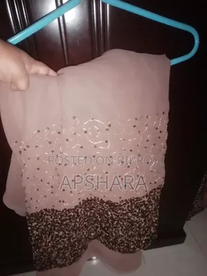 কফি সিকোয়েন্স জর্জেট ওয়ার্ক শাড়ি