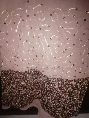 কফি সিকোয়েন্স জর্জেট ওয়ার্ক শাড়ি
