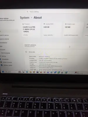 ল্যাপটপ HP EliteBook 830 G6 8GB Intel Core i7 SSD 256GB