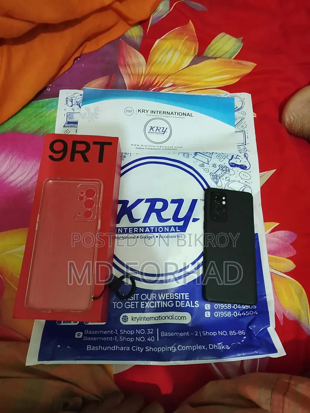 ওয়ানপ্লাস ৯আরটি ২৫৬ জিবি কালো